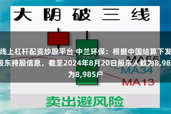 线上杠杆配资炒股平台 中兰环保：根据中国结算下发的股东持股信息，截至2024年8月20日股东人数为8,985户