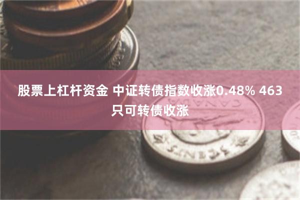 股票上杠杆资金 中证转债指数收涨0.48% 463只可转债收涨